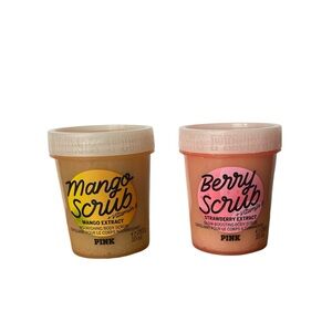 Victoria's Secret PINK Mango and Berry Nourishing Body Scrub Set